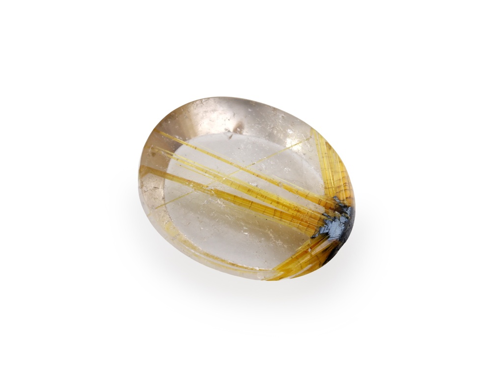 [QZVT1008X2] Rutilated Quartz 9.9x8mm Oval