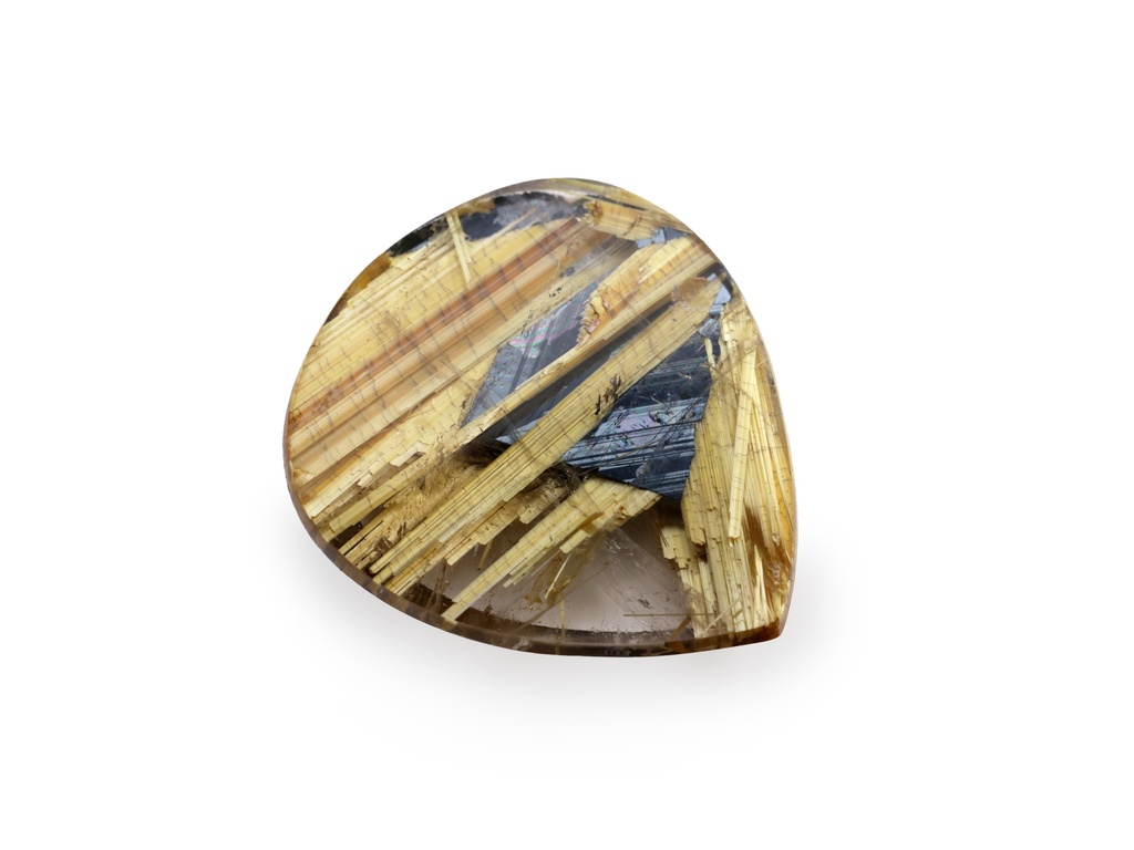[QZPT1614X1] Rutilated Quartz 16.7x14.9mm Pear Shape