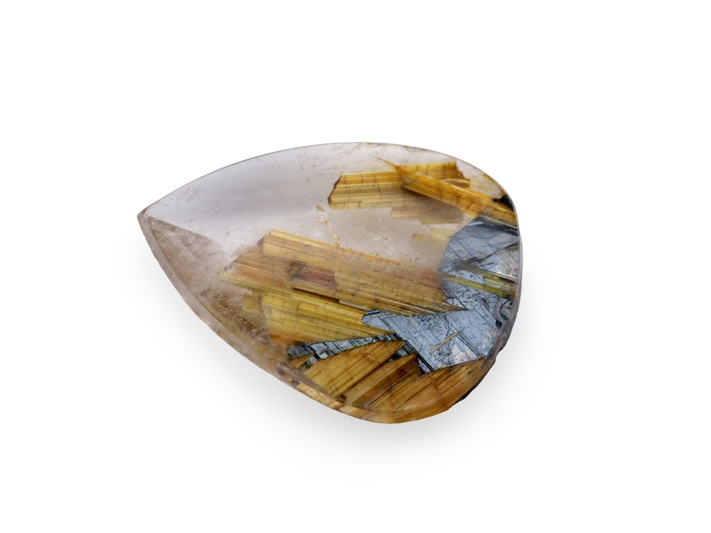 Rutilated Quartz 15.9x12mm Pear Shape