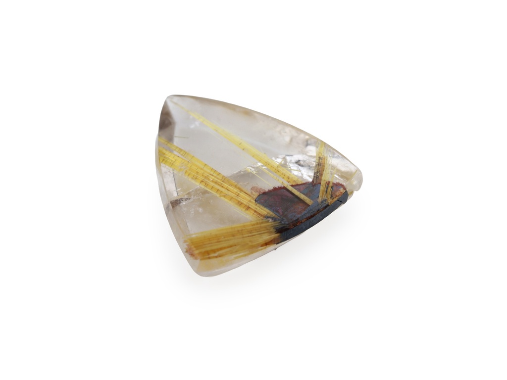 [QZET1109X1] Rutilated Quartz 11.2x10mm Triangle