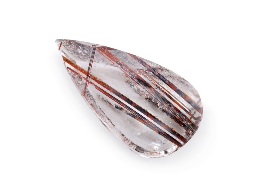 [QZPT4030X1] Rutilated Quartz 36x19mm Pear Shape
