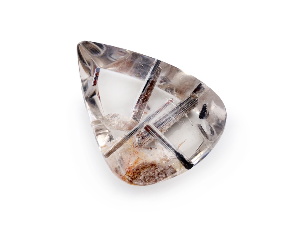 [QZPT2518X1] Rutilated Quartz 25.5x18.8mm Pear Shape