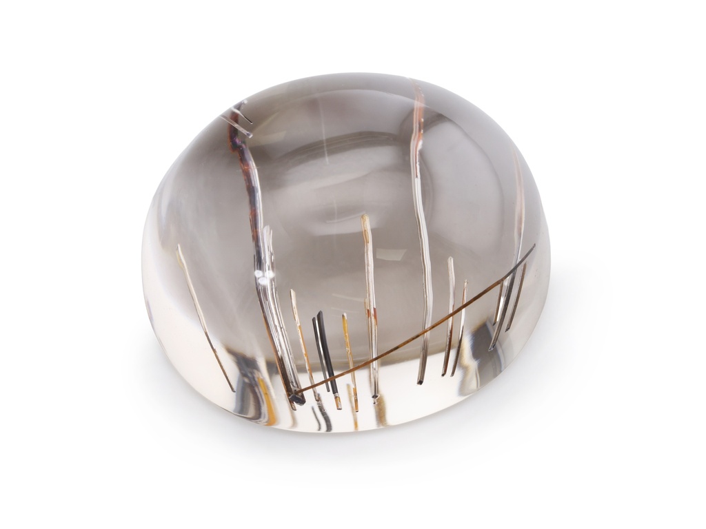[QZVC2015X2] Rutilated Quartz 22.3x19.8mm Oval Cabochon