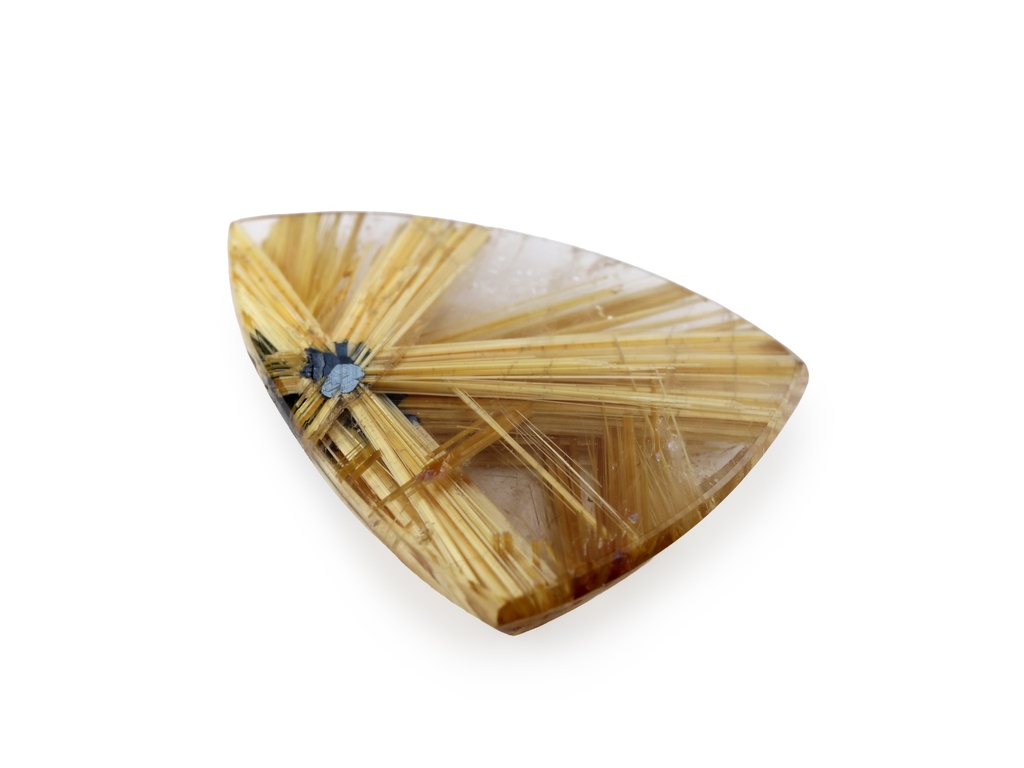 [QZET1814X1] Rutilated Quartz 19.3x15.2mm Triangle