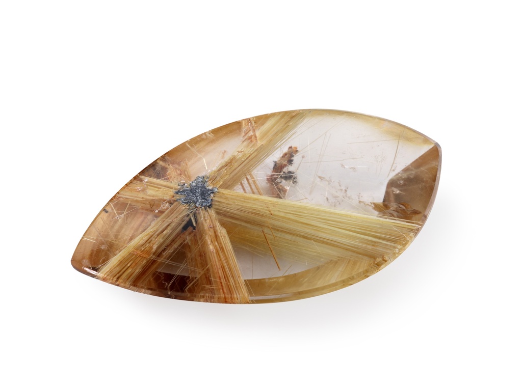 [QZFT3020X1] Rutilated Quartz 29x14.8mm Fancy
