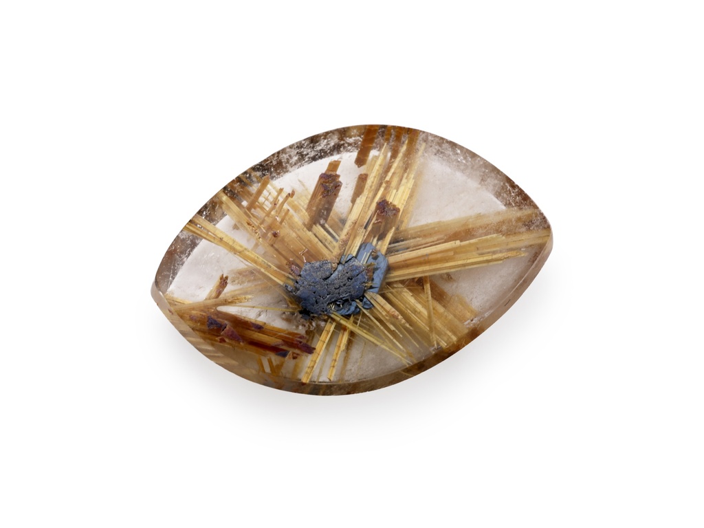 [QZFT2015X1] Rutilated Quartz 19.8x13.5mm Fancy