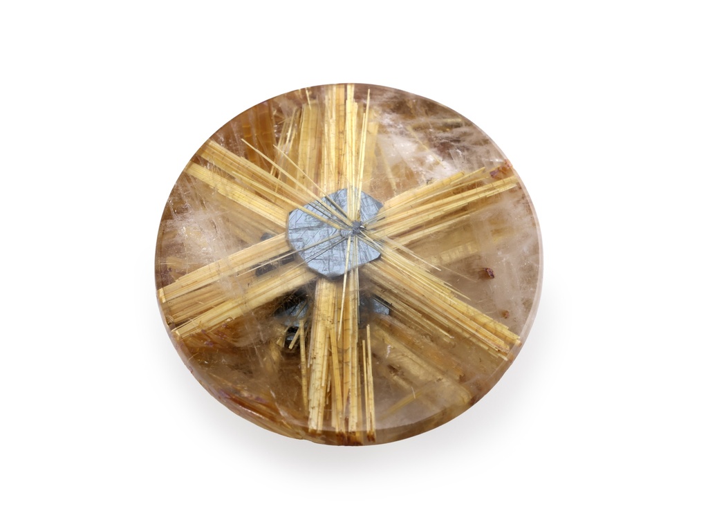 [QZRT2500X1] Rutilated Quartz 22mm Round