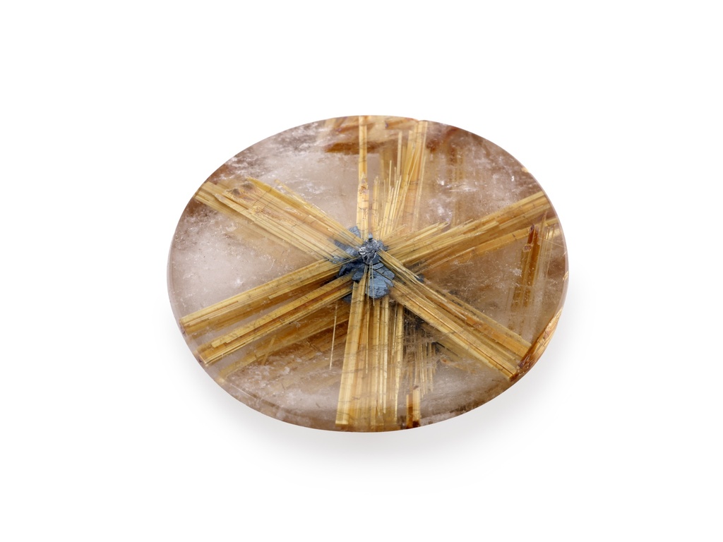[QZVT2015X1] Rutilated Quartz 20.6x17.6mm Oval