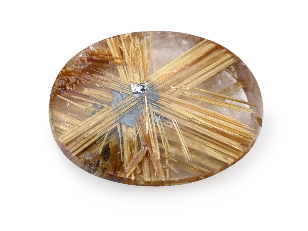 [QZVT2518X3] Rutilated Quartz 25x20mm Oval