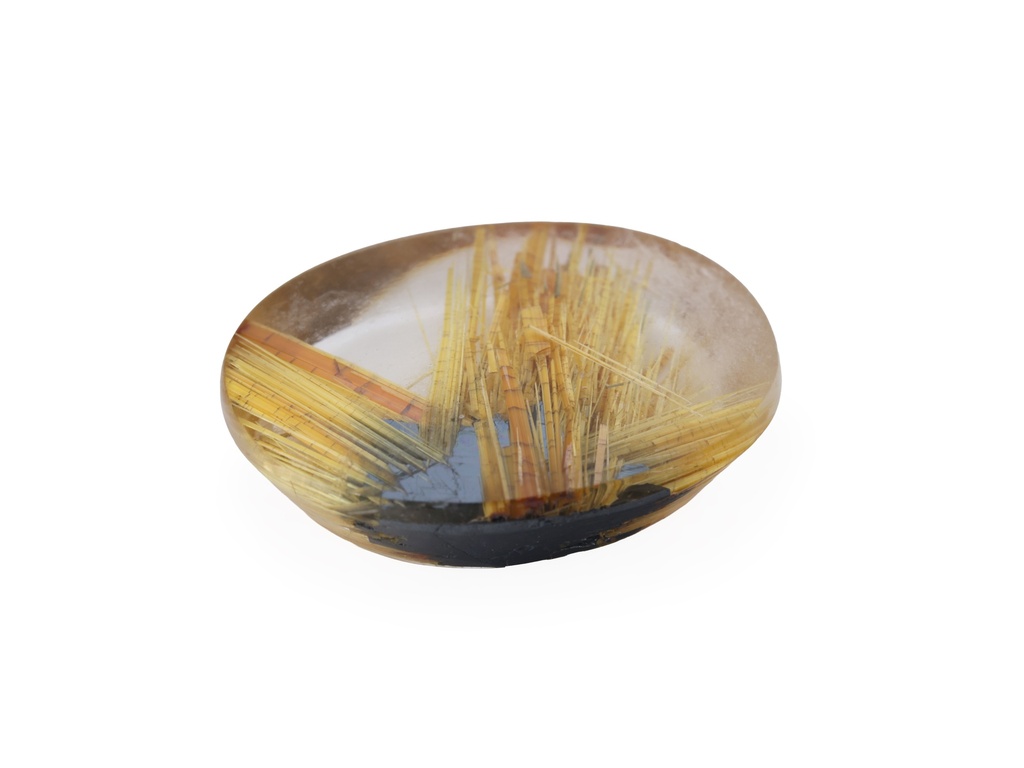 [QZVT1612X2] Rutilated Quartz 16.3x12mm Oval