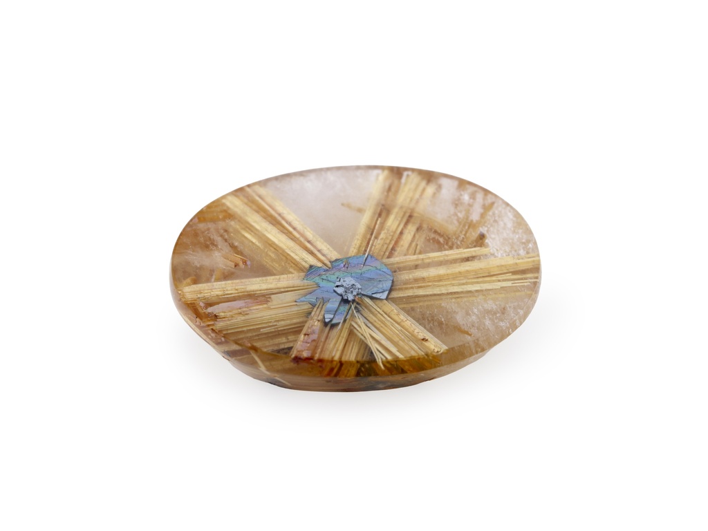 [QZVT1510X2] Rutilated Quartz 15x11mm Oval