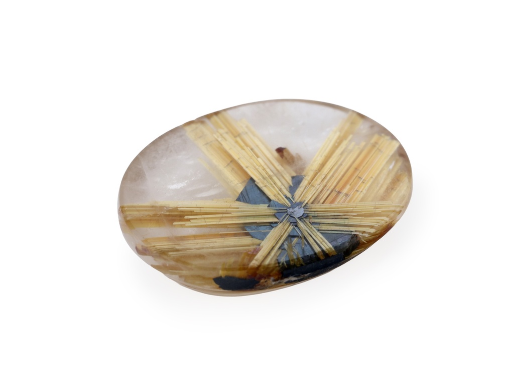 [QZVT1510X5] Rutilated Quartz 15.3x11.5mm Oval