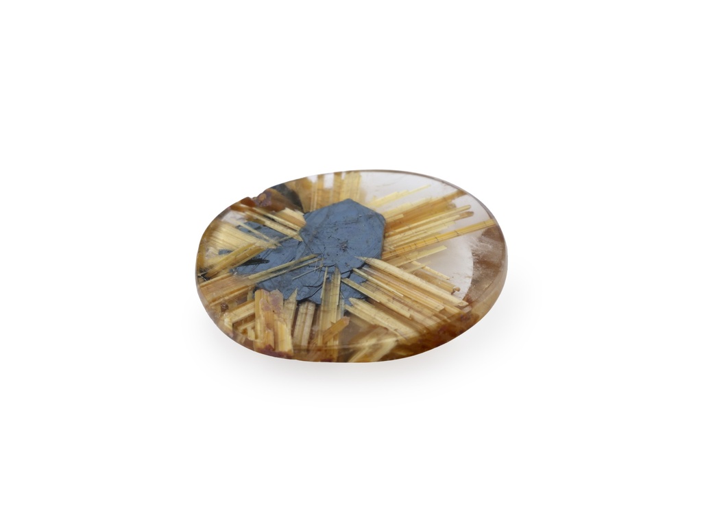 [QZVT1209X7] Rutilated Quartz 11.6x9.2mm Oval