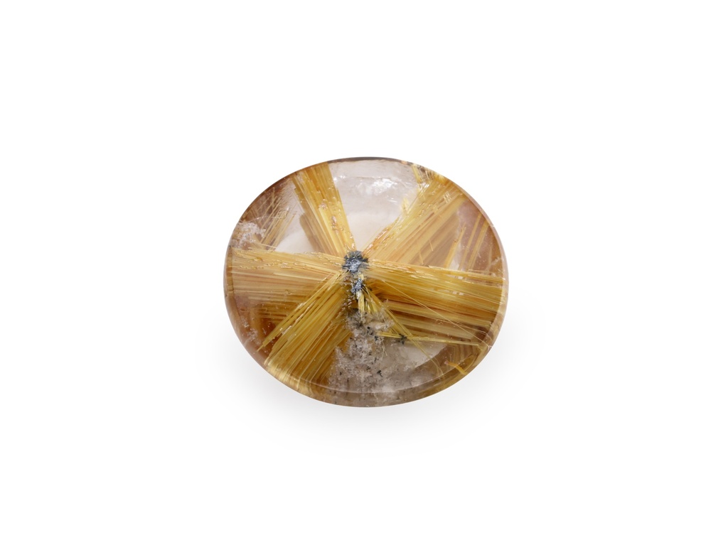 [QZVT0907X2] Rutilated Quartz 9.25x8.7mm Oval