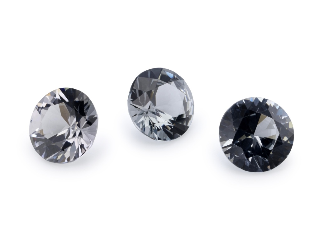 [LGRB0450] Spinel 4.50mm Round Grey