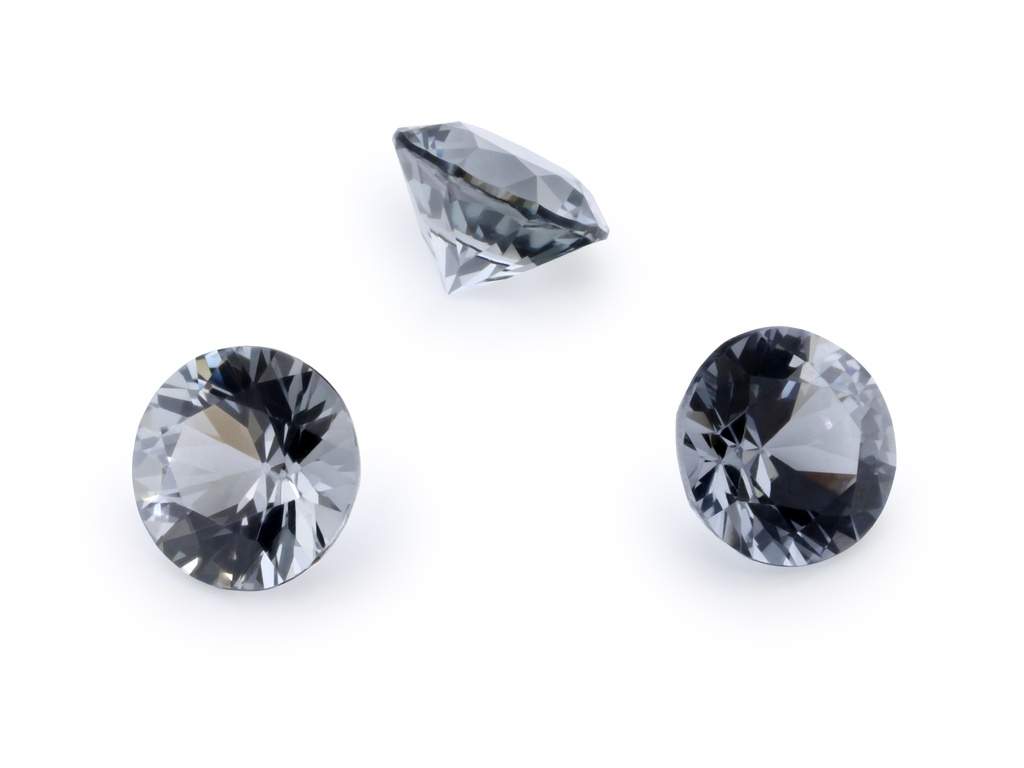 Spinel 3.50mm Round Grey