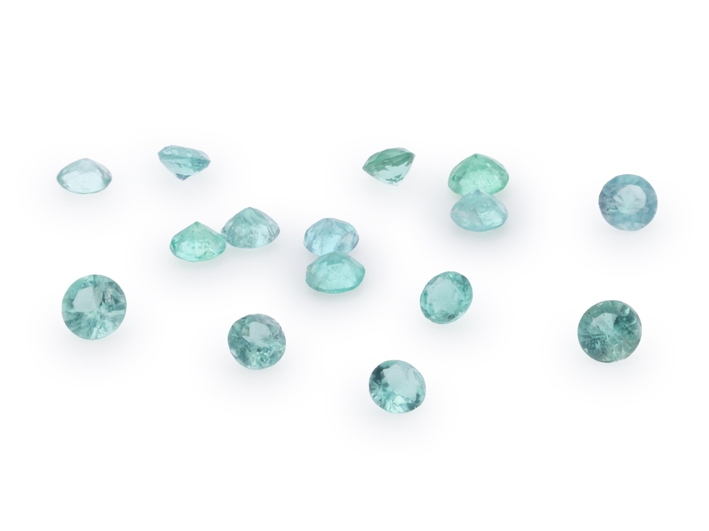 [UBRB0150P1] Blue Green Tourmaline 1.50mm Round