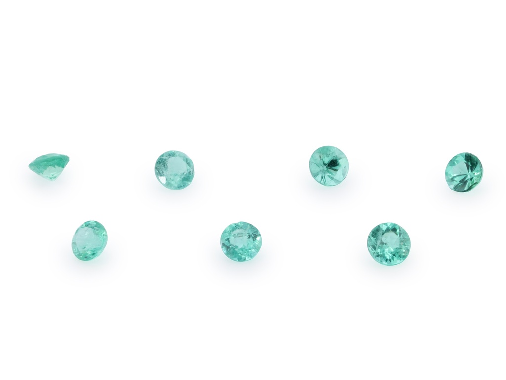 [UBRB0200P2] Blue Green Tourmaline 2.00mm Round