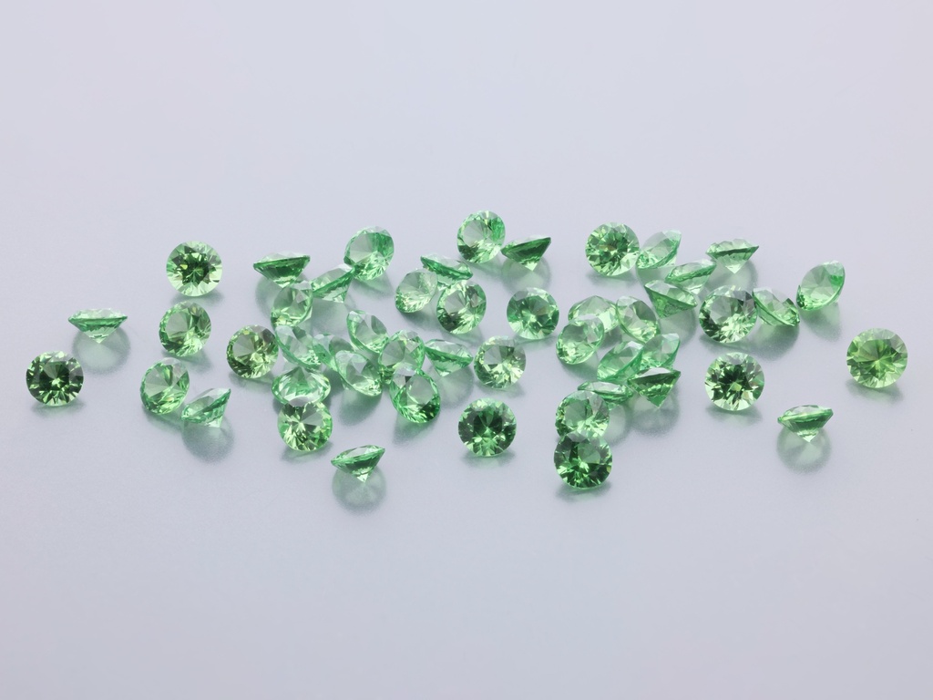 [GTRB0250P1] Tsavorite Garnet 2.50mm Round Mid Green