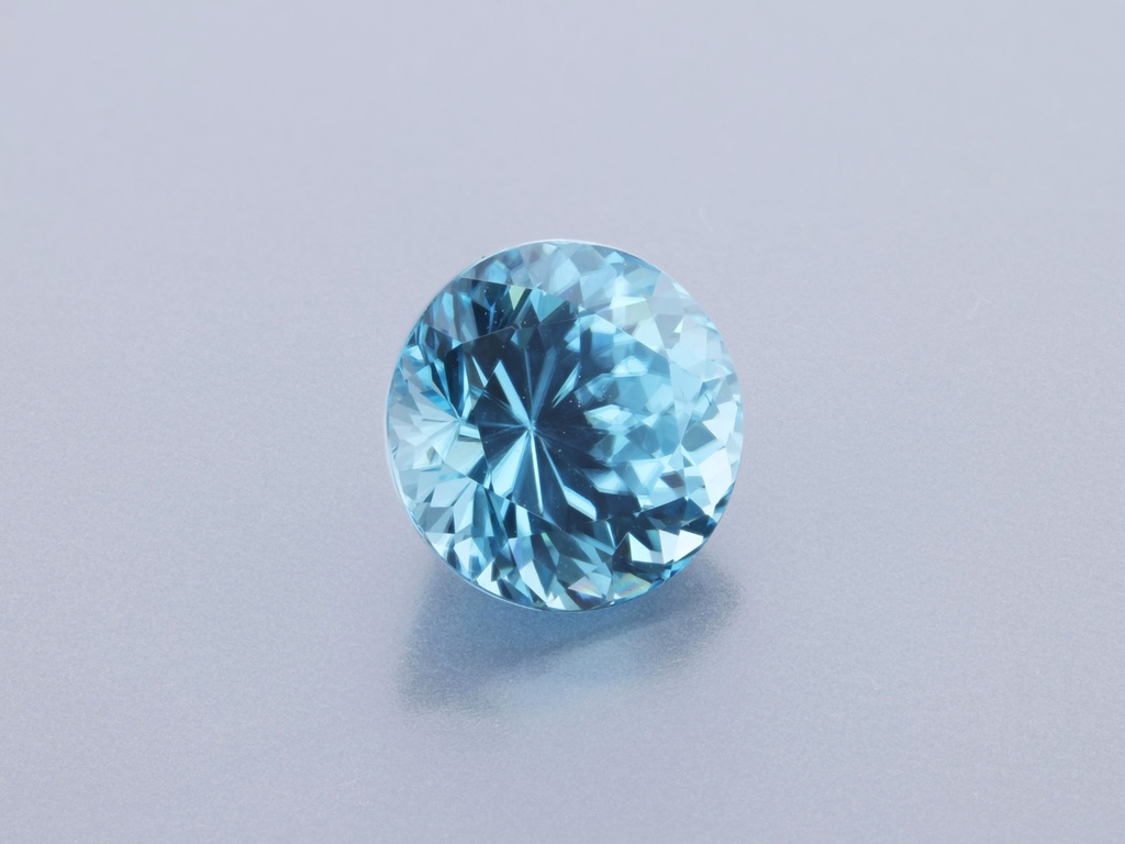[ZWRB0675X1] Zircon 6.70mm Round Dark Blue