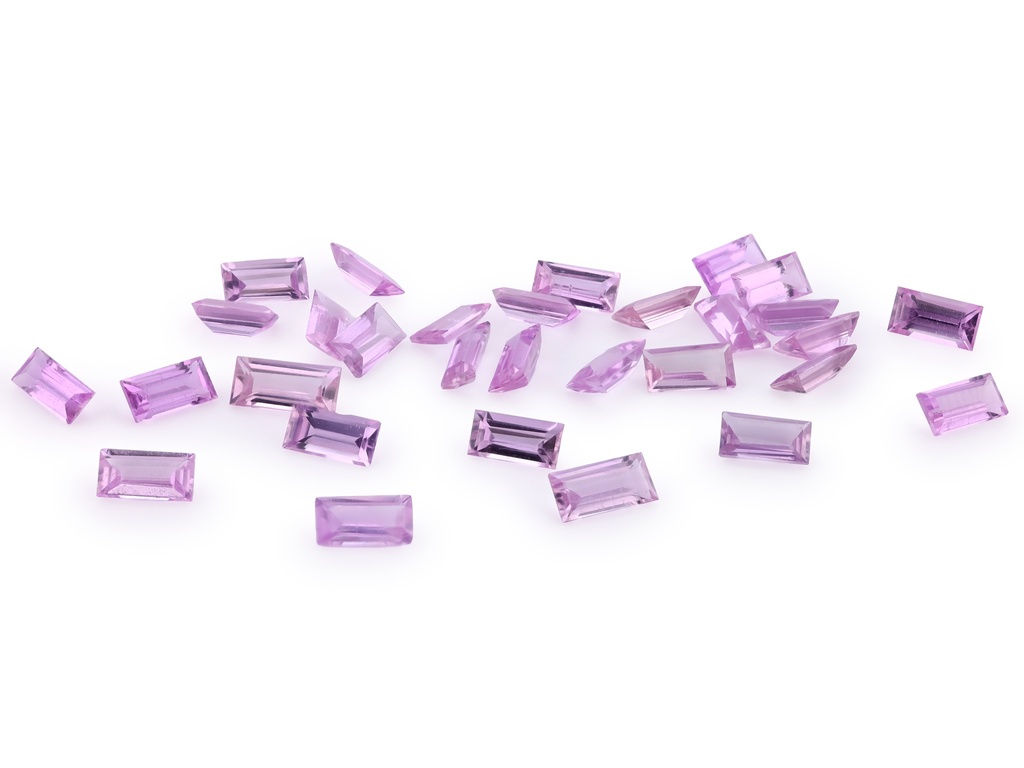 [SPBS0402] Pink Sapphire 4x2mm +/- Baguette