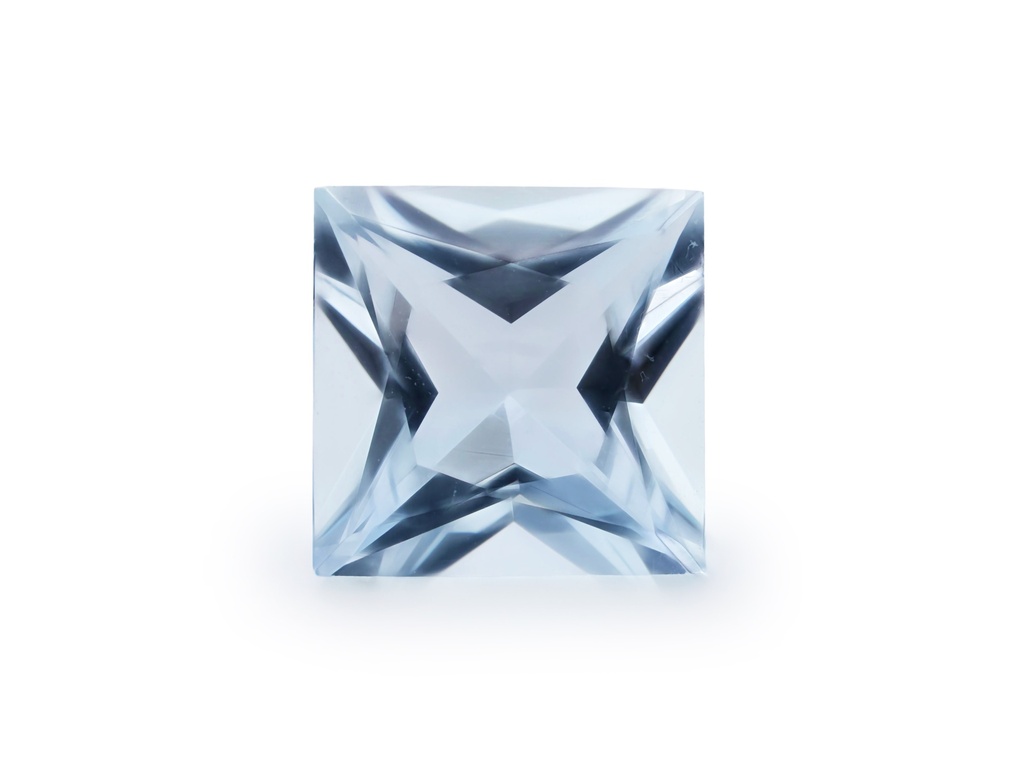 [BAQP0700X1] Aquamarine 7.08x7.07mm Princess Cut