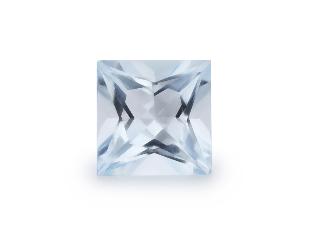 [BAQP0700X2] Aquamarine 7.13x7.12mm Princess Cut