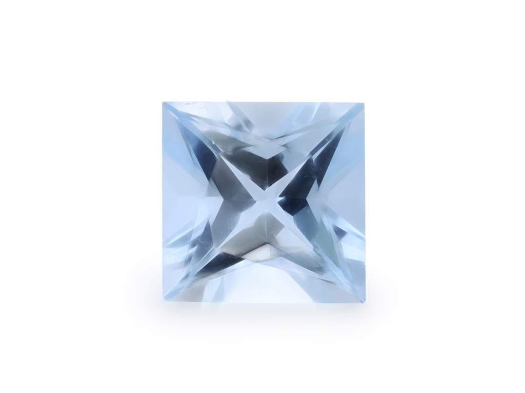 [BAQP0700X4] Aquamarine 7.19x7.10mm Princess Cut
