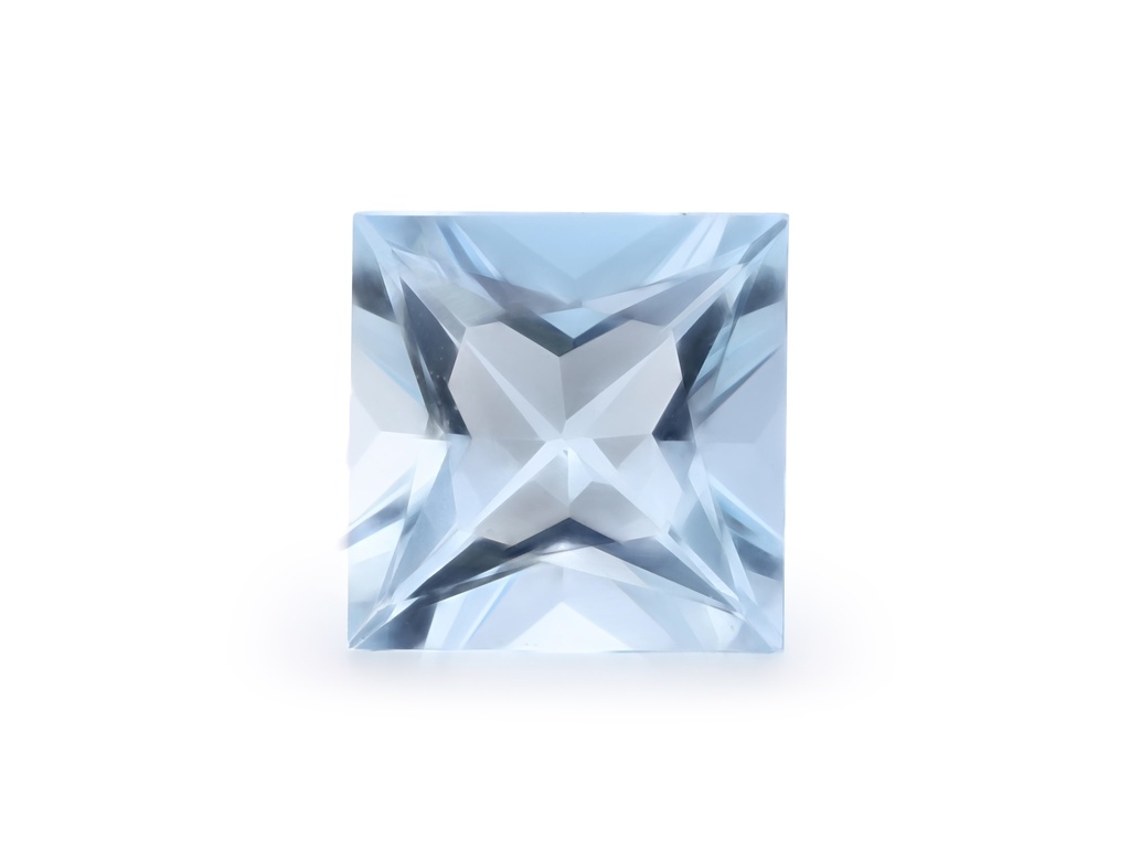 [BAQP0800X1] Aquamarine 8.12x8.05mm Princess Cut