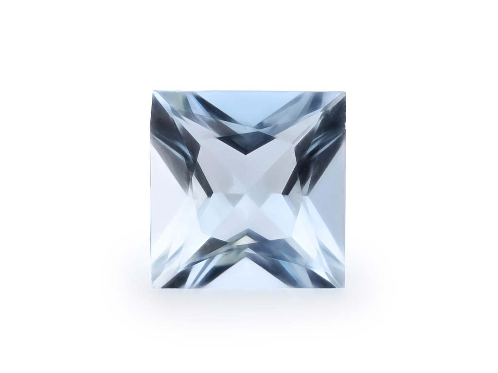 [BAQP0800X4] Aquamarine 8.08x7.97mm Princess Cut