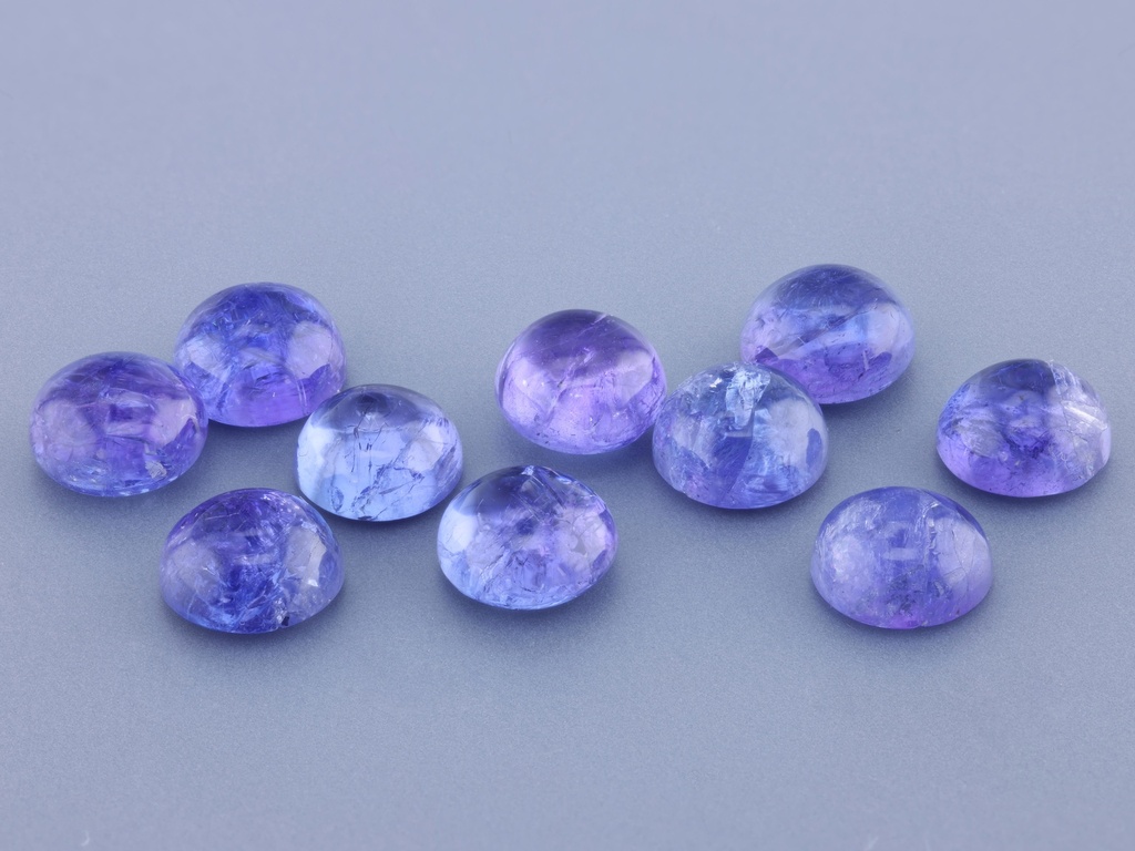 [TZRC0600] Tanzanite 6.00mm Round Cabochon