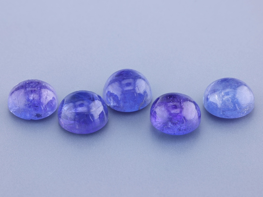 [TZRC0800] Tanzanite 8.00mm Round Cabochon