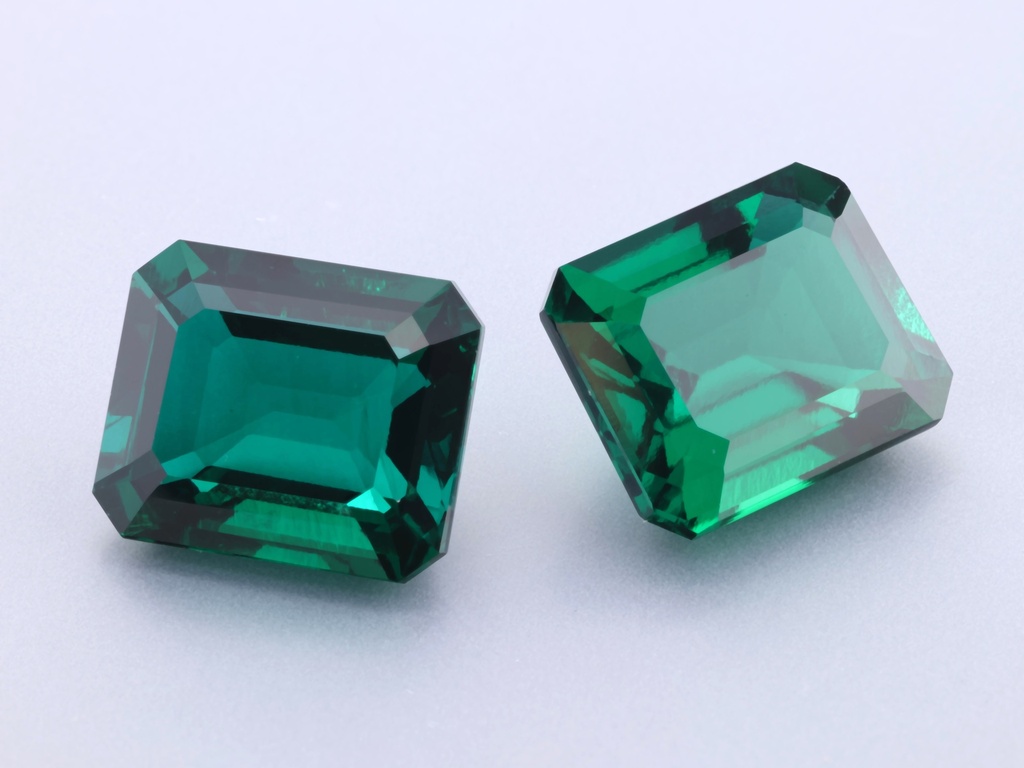 [BHOS1109P1] Hydrothermal Emerald 11.5x9.5mm Emerald Cut