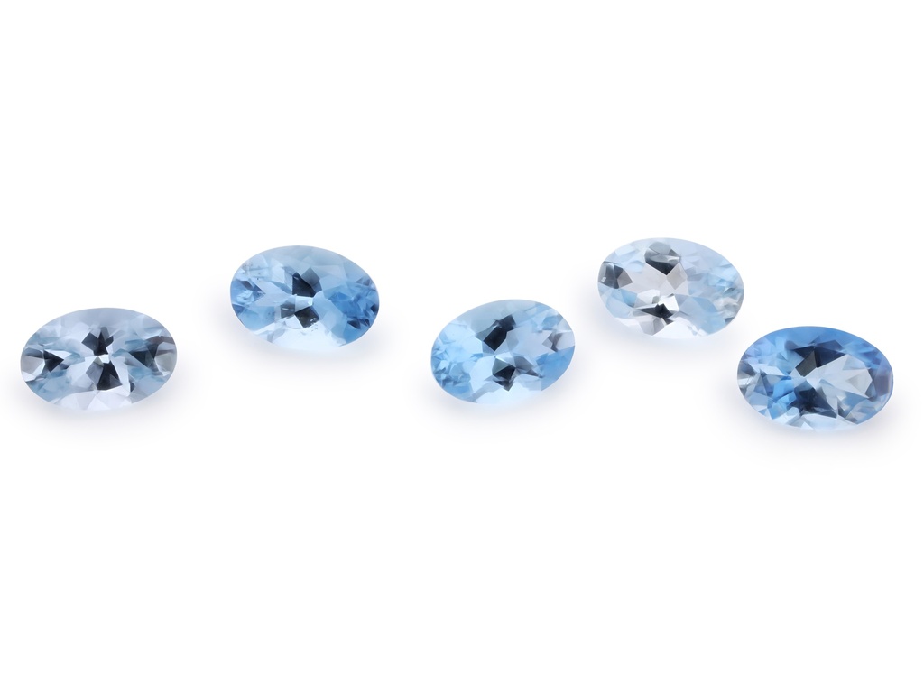 [BAVB0604] Aquamarine 6x4mm Oval Dark Blue