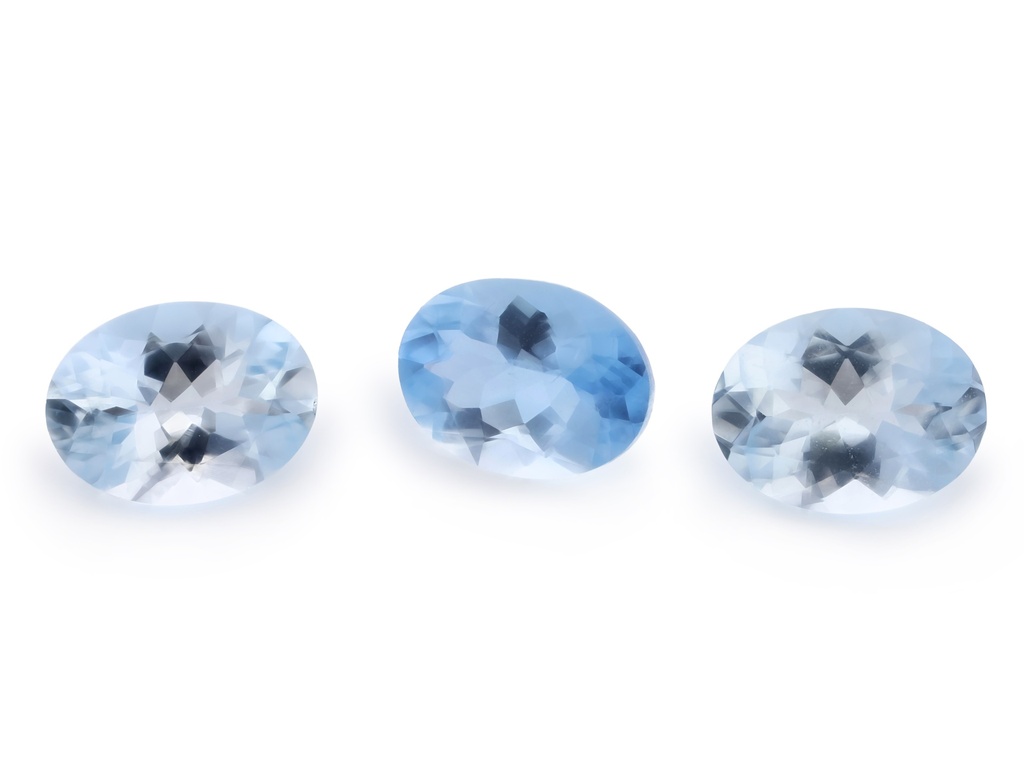 [BAVB0806] Aquamarine 8x6mm Oval Dark Blue