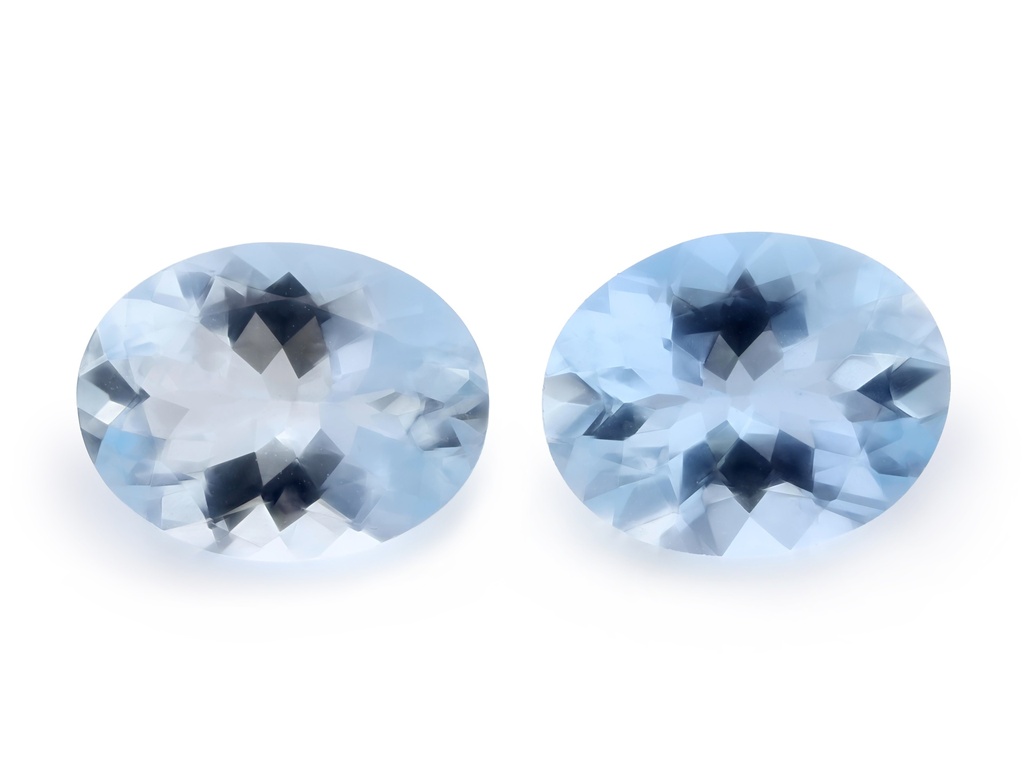 [BAVB0907] Aquamarine 9x7mm Oval Dark Blue