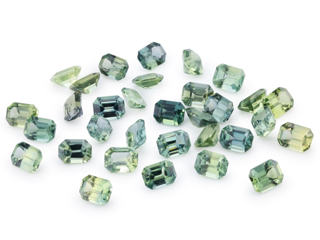 [SMOS0403] Parti Sapphire 4x3mm Emerald Cut