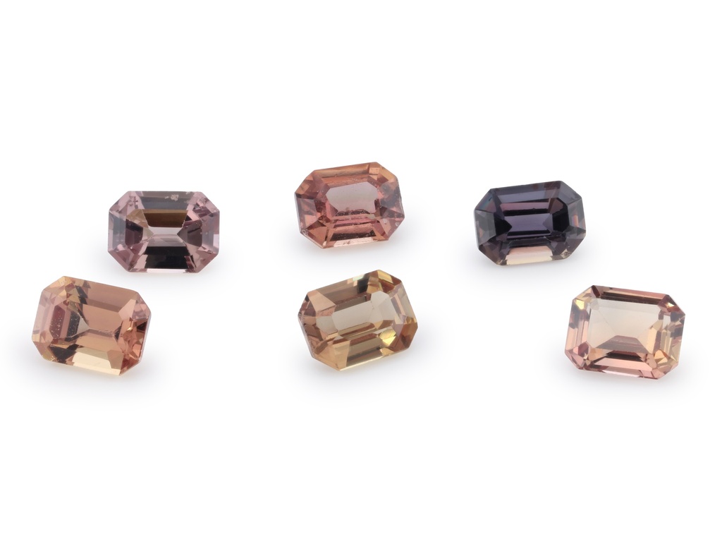 [SOOS0403D] Beryllium Treated Sapphire 4x3mm Emerald Cut Dark Orange