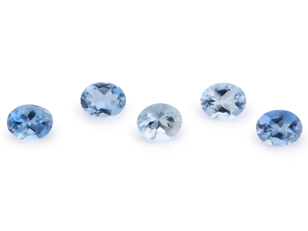 [BAVB0504] Aquamarine 5x4mm Oval Mid Blue