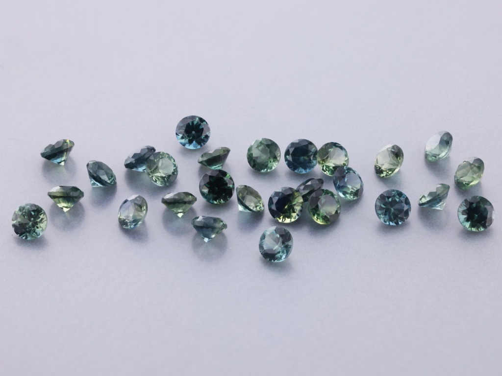 Beryllium Treated Sapphire 2.00mm Round Dark Green