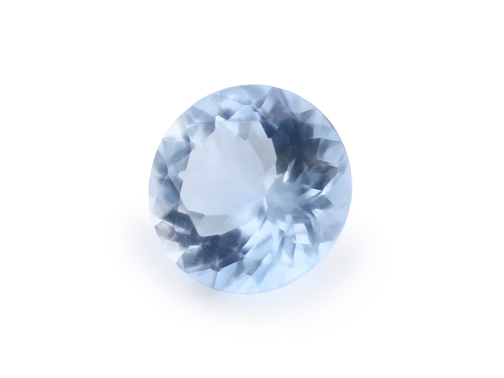 [BARB0750X5] Aquamarine 7.50mm Round Dark Blue