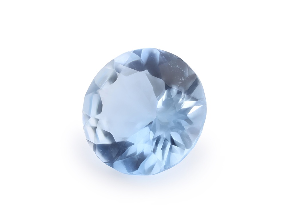 [BARB0750X6] Aquamarine 7.60mm Round Dark Blue