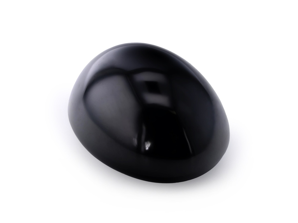 [LKVC1510X1] Black Spinel 15.1x11.3mm Oval Cabochon