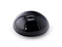 Black Spinel 15.4x12.2mm Oval Cabochon