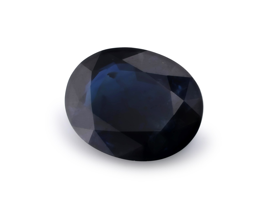 [SAVB0907X3] Australian Sapphire 8.9x7mm Oval Dark Blue