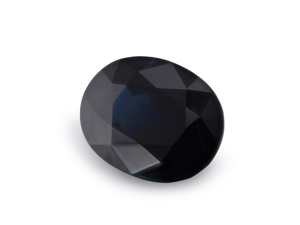 [SAVB0907X7] Australian Sapphire 9x7.1mm Oval Dark Blue