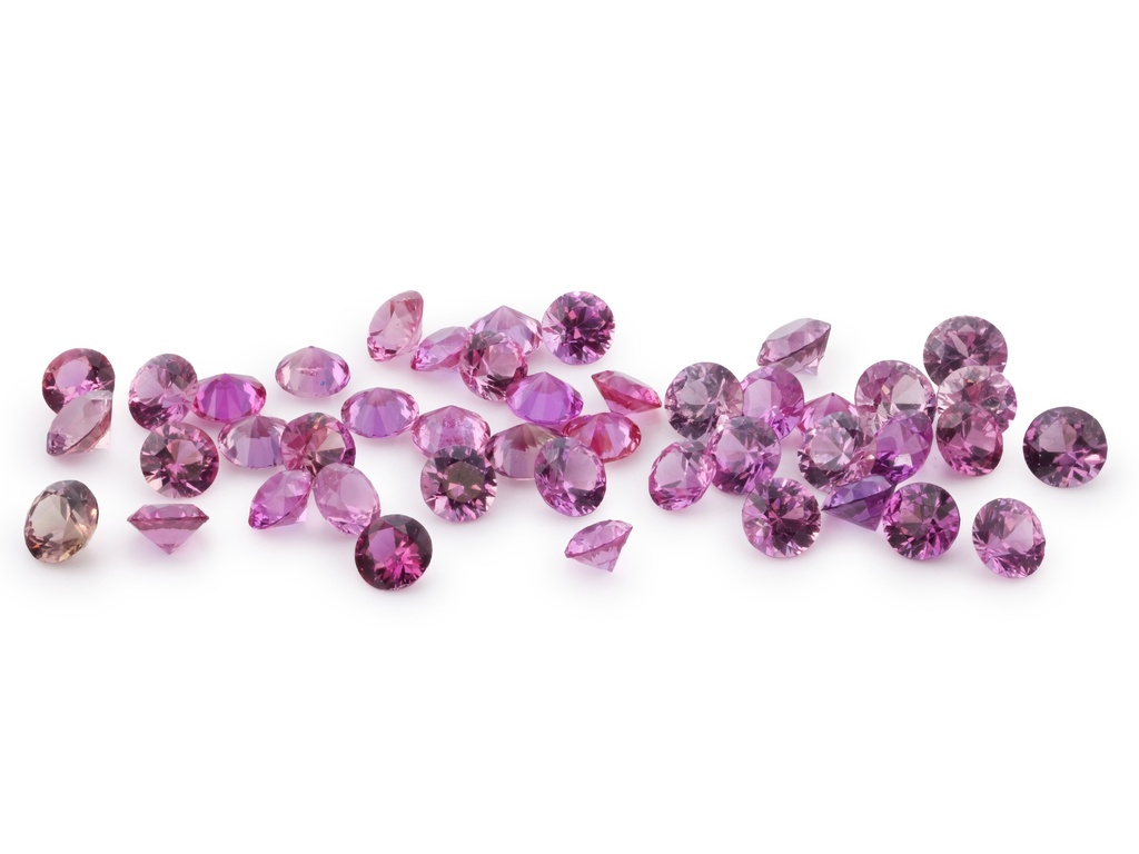[SPRB0200P1] Pink Sapphire 2.00mm Round Mixed Pink