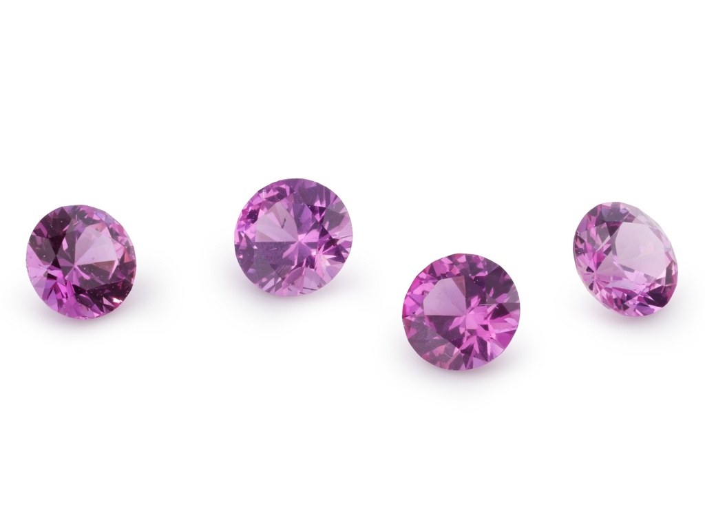 [SPRB0275] Pink Sapphire 2.75mm Round Dark