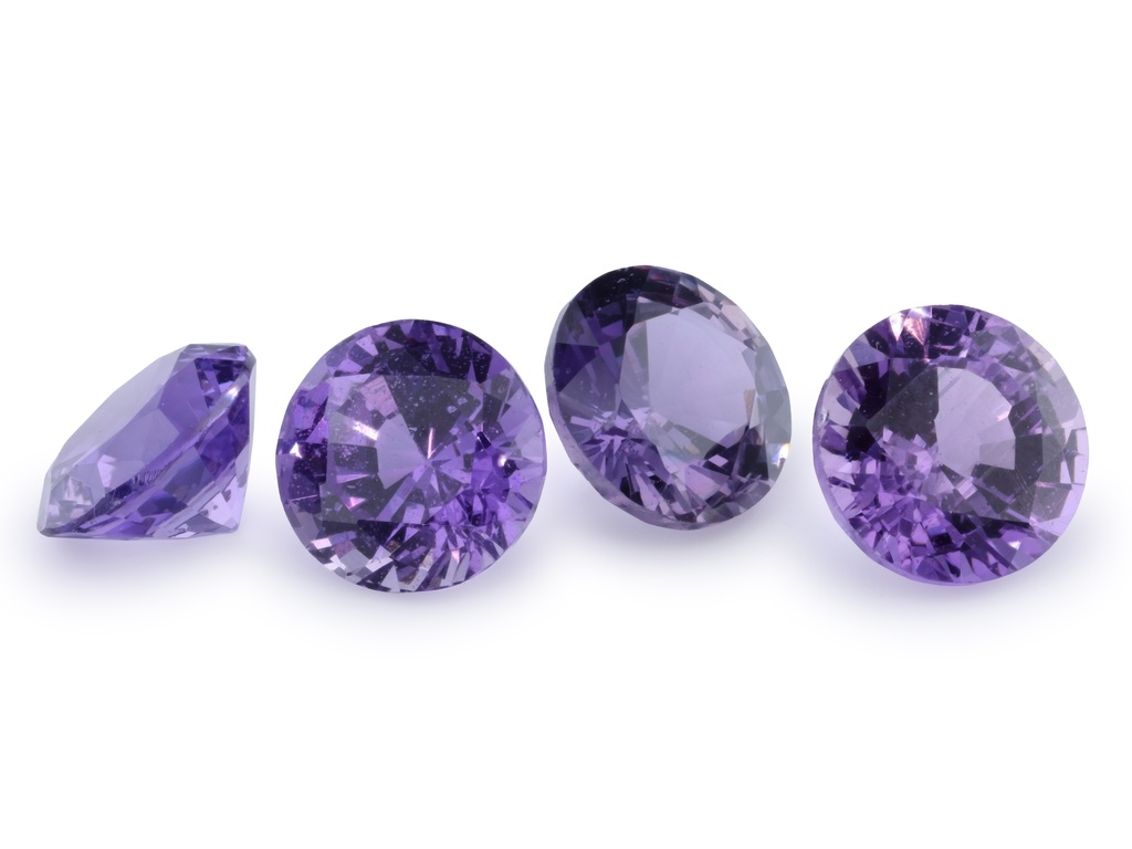 [SURB0450D] Purple Sapphire 4.50mm Round Dark