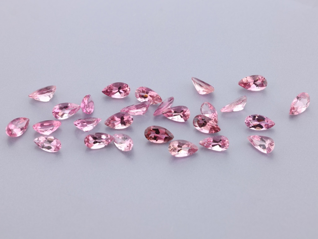 [UPPB0402] Pink Tourmaline 4x2mm Pear Shape